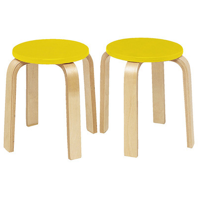 Tabourets par 2 – Jaune