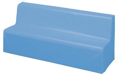 Banquette toile bleue