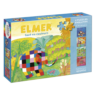 Elmer tout en couleurs – Puzzles évolutifs