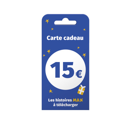 MAX – Carte cadeau 15 euros – La Boîte à Histoires de l’école des loisirs