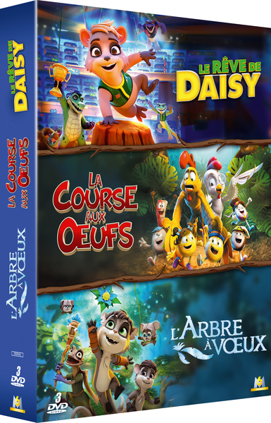 COFFRET KIDS : LA COURSE AUX  UFS-LE REVE DE DAISY-L’ARBRE A V UX – 3 DVD