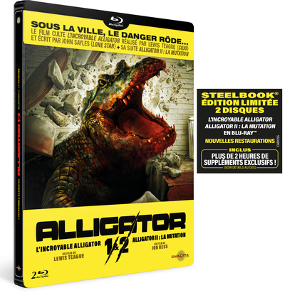 INCROYABLE ALLIGATOR ET ALLIGATOR 2 – LA MUTATION – 2 BR STEELBOOK ED LIMITEE