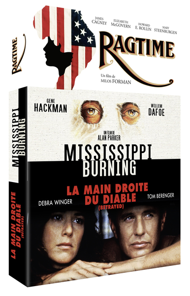 COFFRET AMERICA – MISSISSIPPI BURNING + RAGTIME + MAIN DTE DU DIABLE – 3 DVD