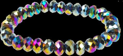 Cristal bracelet – Richesse – Vert néon