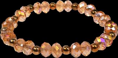 Cristal bracelet – Amour/Amitié – Pêche