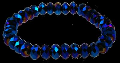 Cristal bracelet – Miracles inespérés – Bleu néon
