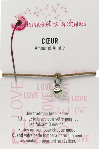 Bracelet de la chance – Coeur
