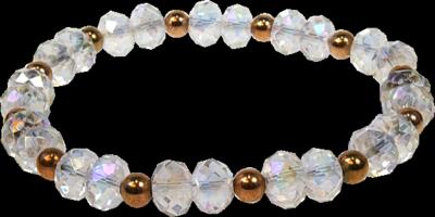 Cristal bracelet – Bonheur – Cristal doré
