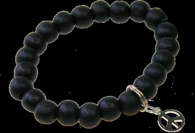 Bracelet Art de la chance – Perles de bois noires