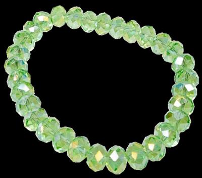 Cristal bracelet – Richesse – Vert pâle