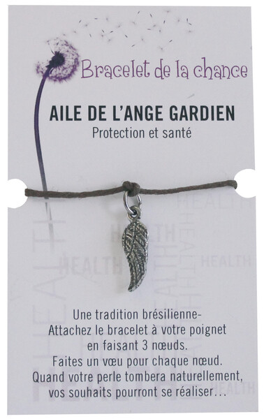 Bracelet de la chance – Aile de l’ange gardien