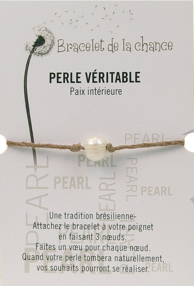 Bracelet de la chance – Perle véritable