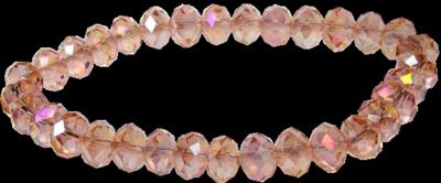 Cristal bracelet – Amour/Amitié – Rose