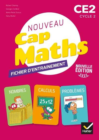 CAP Maths CE2 – Éd. 2021 – fichier entrainement + Cahier géométrie + livret problèmes