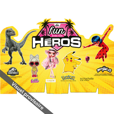 COL. COLIS 37EX + PANNEAU OP DU FUN AVEC TES HEROS JUILLET 2023