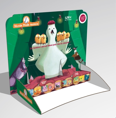 Display 40 Mamie Poule 0818 + 2 lots de 5 primes