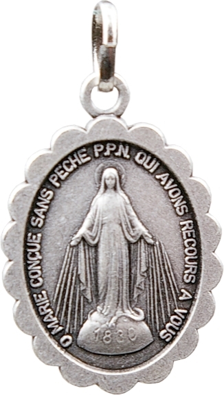 Médaille Notre Dame des Miracles argentée