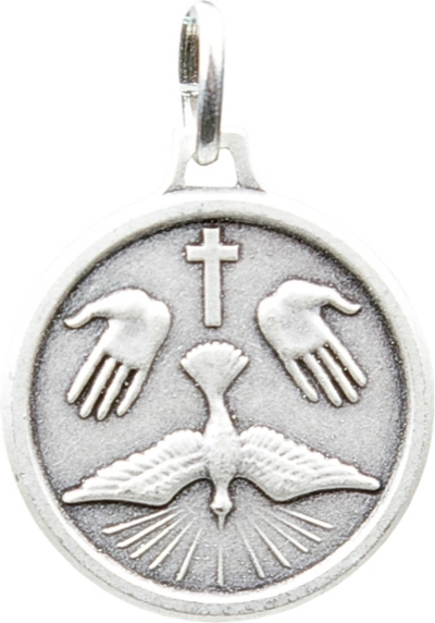 Médaille Saint Esprit argentée