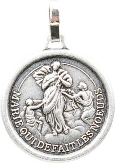 Médaille Marie qui défait les noeuds argentée