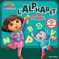 L’alphabet avec Dora, c’est gagné ! -Imagier + Stickers Dora