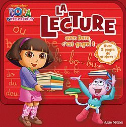 La lecture avec Dora, c’est gagné ! -Imagier + Stickers Dora