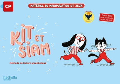 Kit et Siam – Méthode de lecture CP – Boîte de matériel et de jeux – Ed. 2024