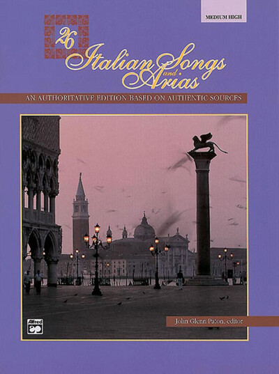 CD SEUL : 26 ITALIAN SONGS AND ARIAS  – MEDIUM HIGH VOICE