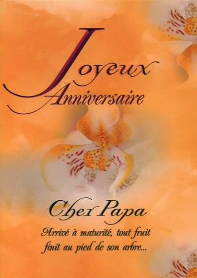 Lot de 5 cartes – Joyeux anniversaire Cher Papa