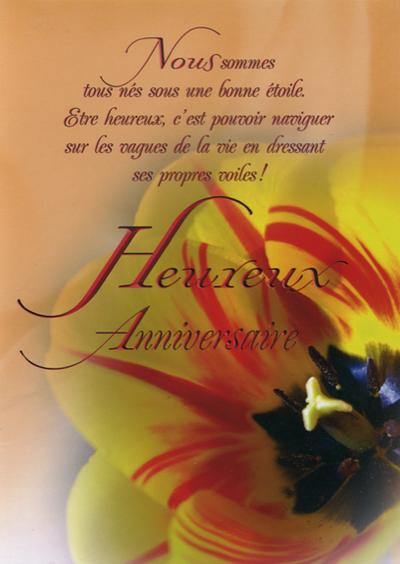 Lot de 5 cartes – Heureux anniversaire 04
