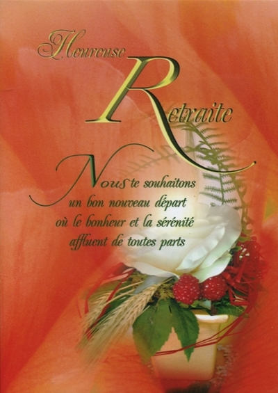 Lot de 5 cartes – Heureuse retraite