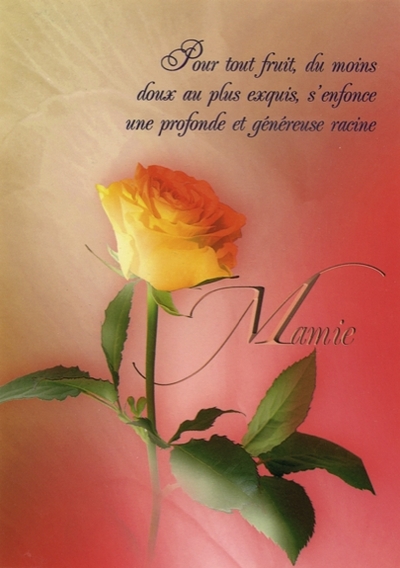 Lot de 5 cartes – Mamie