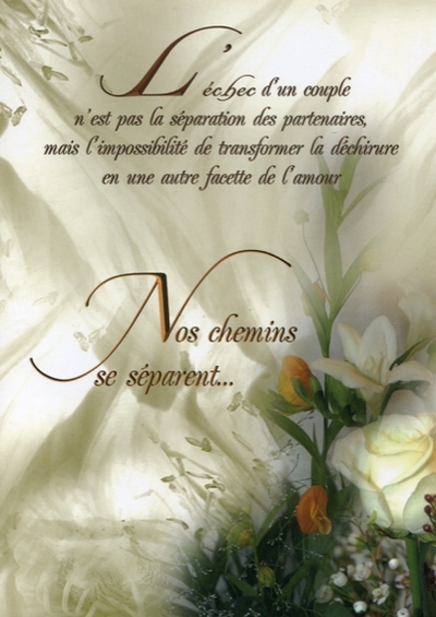 Lot de 5 cartes – Nos chemins se séparent…
