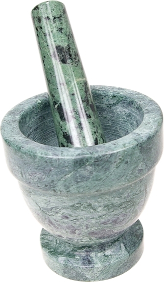 Mortier & pilon en marbre – Couleur Vert émeraude