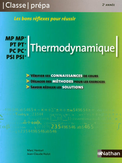Thermodynamique – MP-MP* PT-PT* PC-PC* PSI-PSI*Classe Prépa