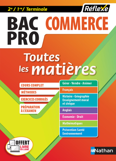 Bac pro commerce (2ème/1ère/Term) – Toutes les matières – Réflexe N° 6 – 2017