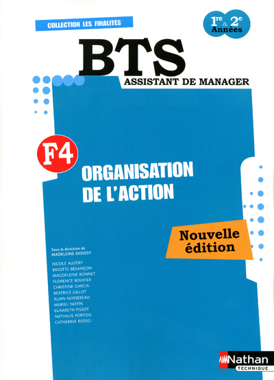 ORGANISATION DE L’ACTION BTS FINALITE 4 (LES FINALITES) ELEVE 2011