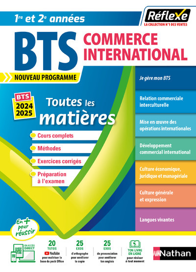 Tout en un BTS Commerce International Réflexe – 2022