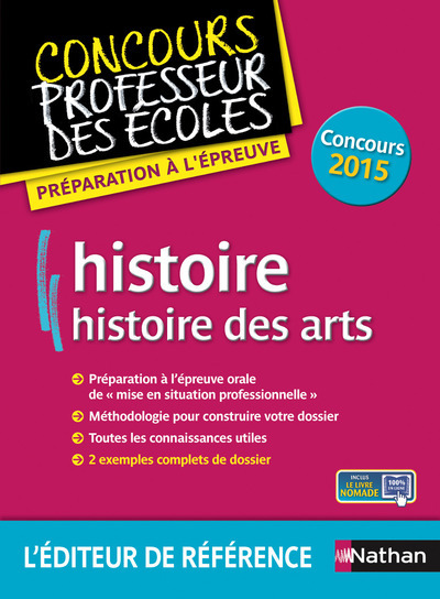 Histoire – Histoire des arts – épreuve orale (concours professeurs des ecoles ) 2015