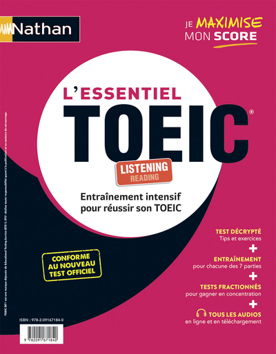L’Essentiel TOEIC 2022 : Entraînement intensif pour réussir 2022