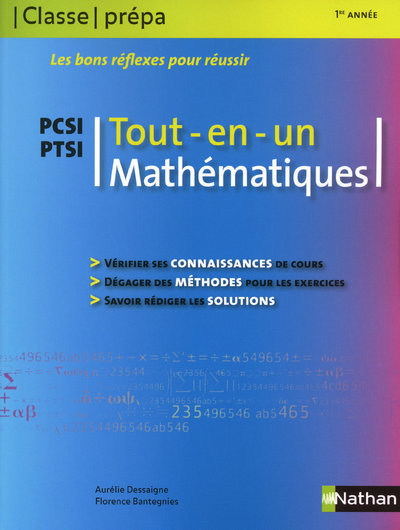 Mathématiques PCSI PTSI – 1ère année – Classe Prépa Tout-en-un – Classe prépa scientifique