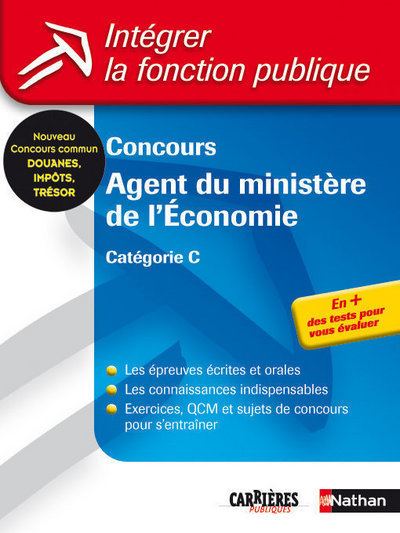 CONCOURS AGENT DU MINISTERE DE L’ECONOMIE CATEGORIE C N29 INTEGRER LA FONCTION PUBLIQUE