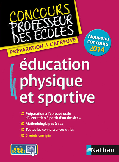 EDUCATION PHYSIQUE ET SPORTIVE – PREPARATION EPREUVE ORALE – CONCOURS PROFESSEUR DES ECOLES – 2014