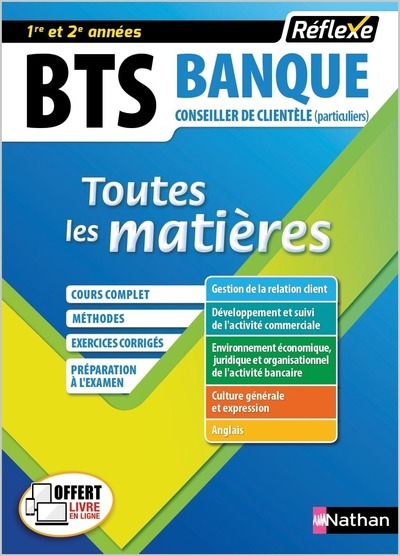 BTS Banque Option Conseiller de clientèle Particuliers (Toutes les matières – Réflexe N°18) – 2018