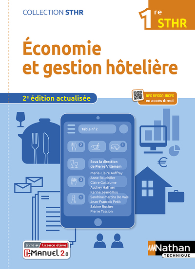 Economie et Gestion Hôtelière – 1ère (STHR) Livre + licence élève – 2022