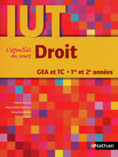 Droit DUT GEA et TC – 1re et 2e années IUT