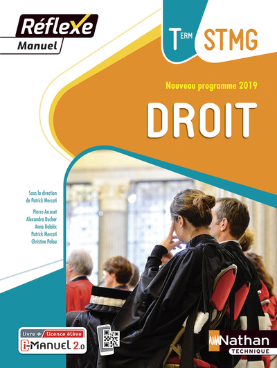 Droit Term STMG (Manuel Réflexe) Livre + Licence élève – 2020
