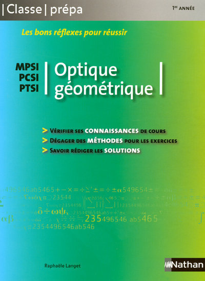 Optique géométrique – PCSI MPSI PTSI Classe Prépa