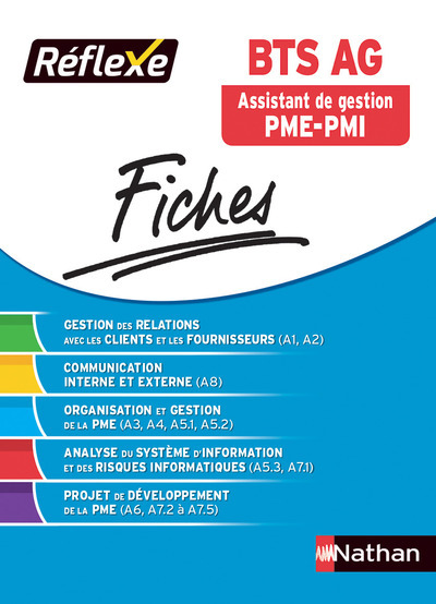BTS AG Assistant de Gestion PME-PMI – Fiches Réflexe numéro 6 2017
