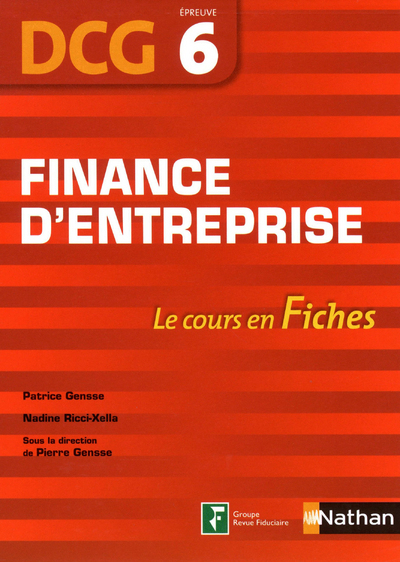 Finance d’entreprise DCG – épreuve 6 – Fiches DCG
