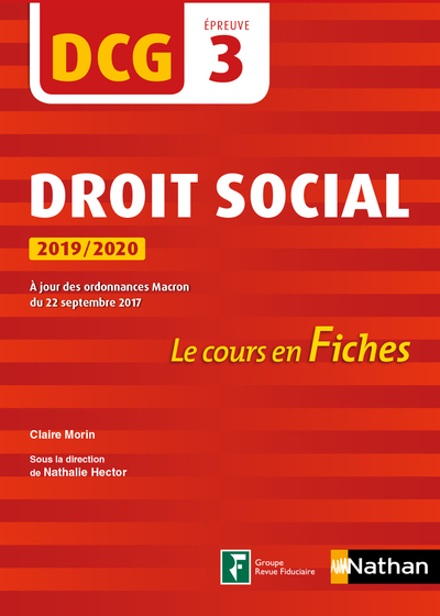 Droit social 2019/2020 – DCG – Epreuve 3 – Le cours en Fiches 2019